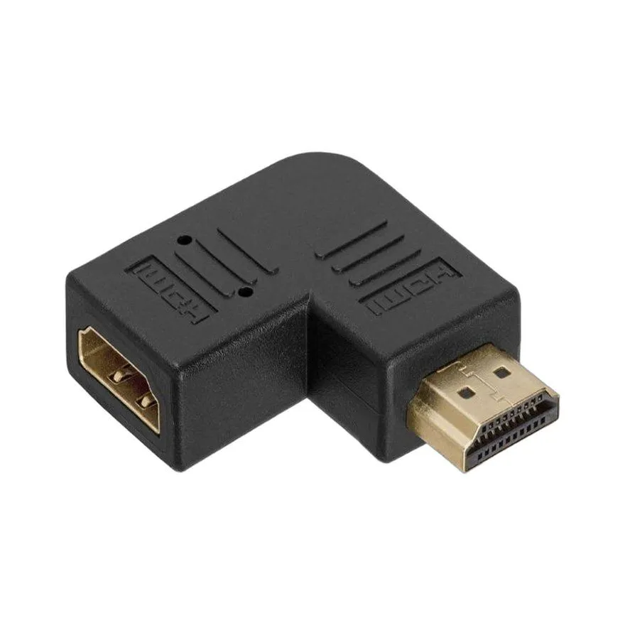 Adapter E-Green HDMI (M) - HDMI (F) pod uglom Black