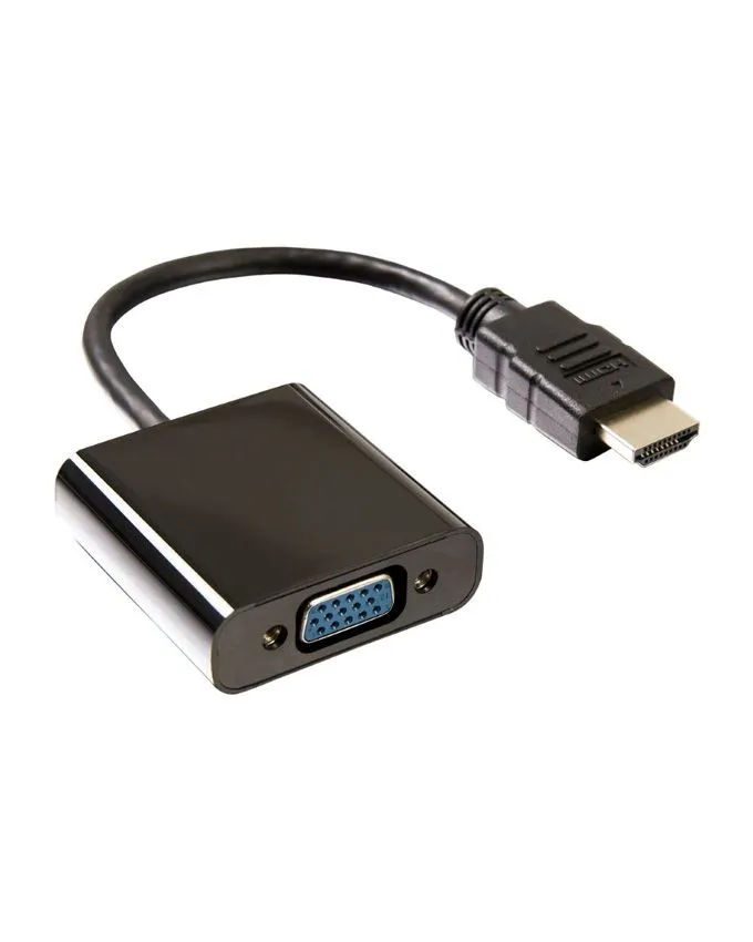 Adapter E-Green HDMI (M) - VGA D-sub (F) black