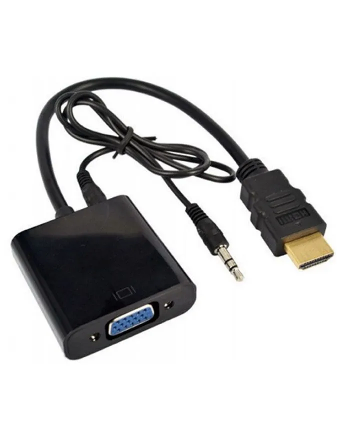 Adapter E-Green HDMI (M)-VGA D-sub (F)+audio (M/M)