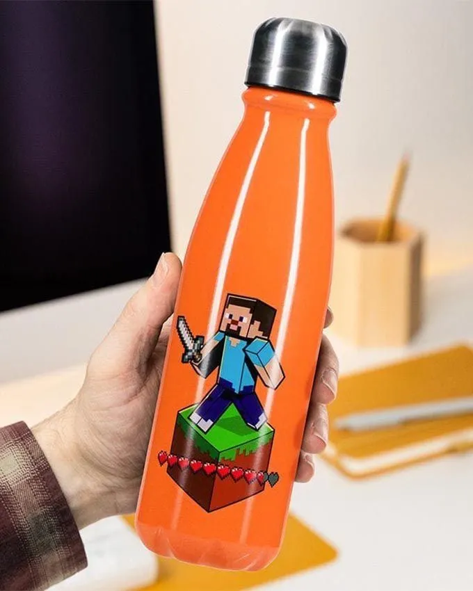 Boca Paladone Minecraft - Metal Water Bottle V2