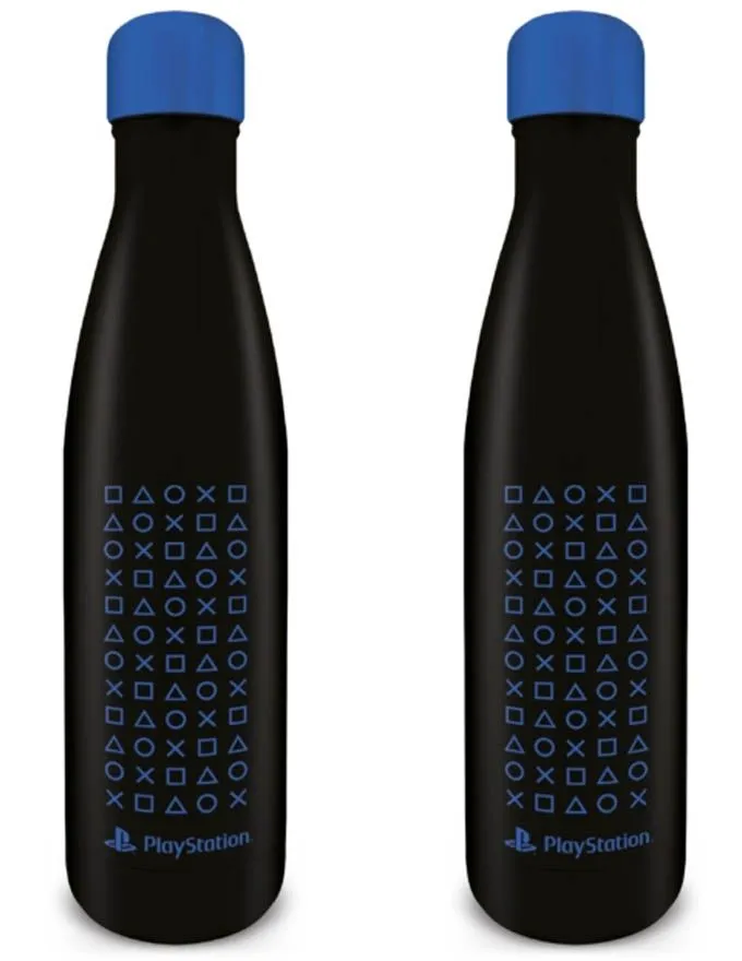 Boca PlayStation Symbol Pattern - Metal Bottle