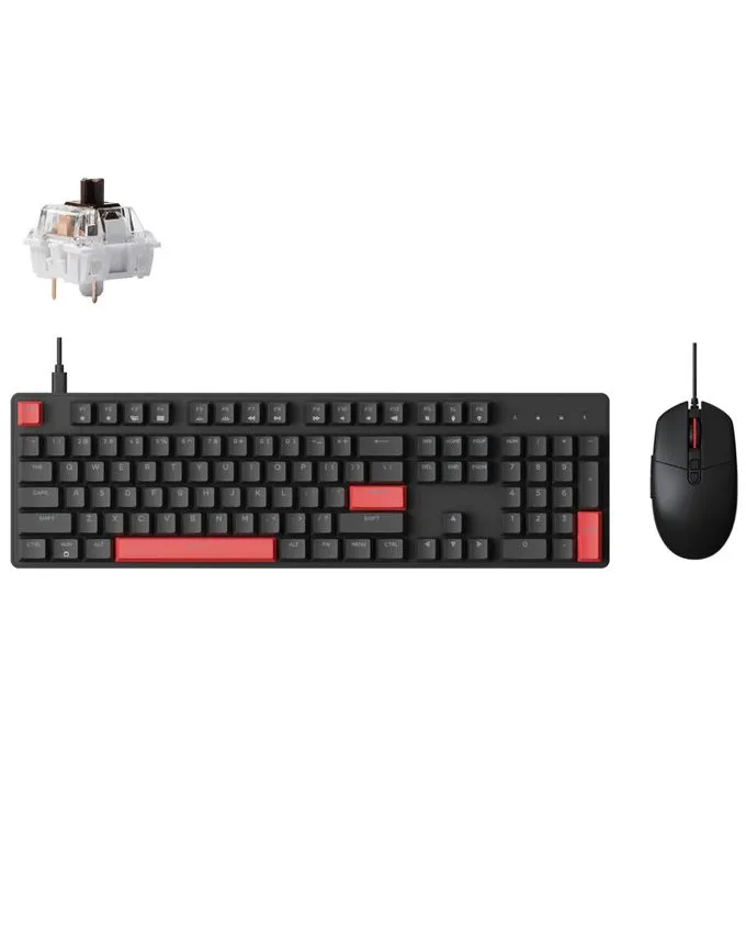 Tastatura + miš Keychron Lemokey X2 QMK / M55 Brown Switch