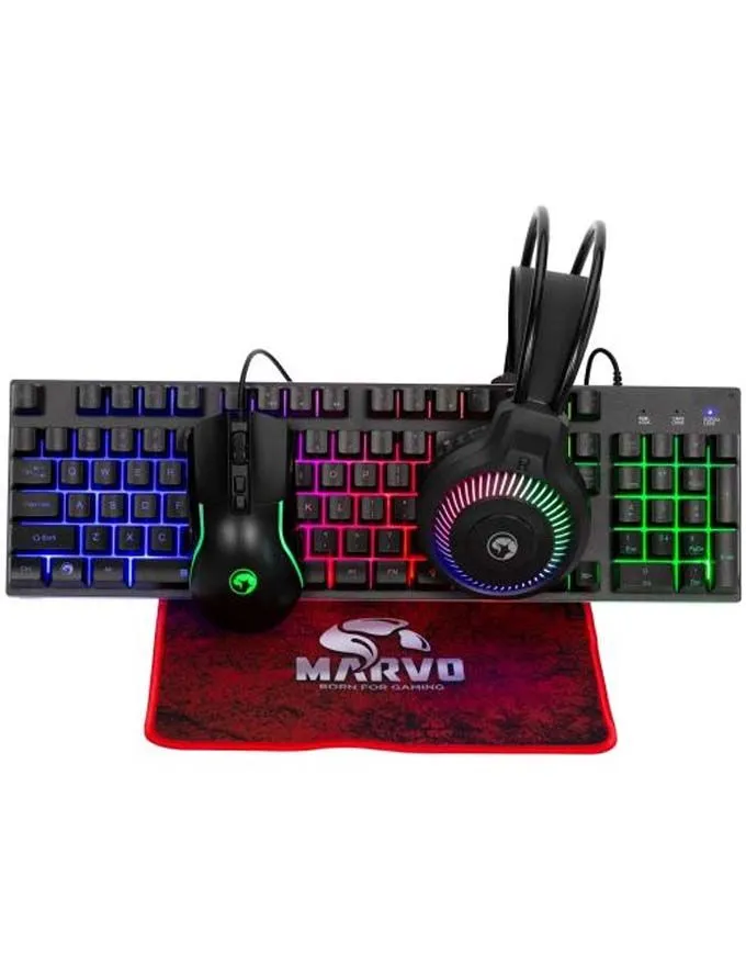 COMBO Tastatura+Miš+Slušalice+Podloga Marvo CM416