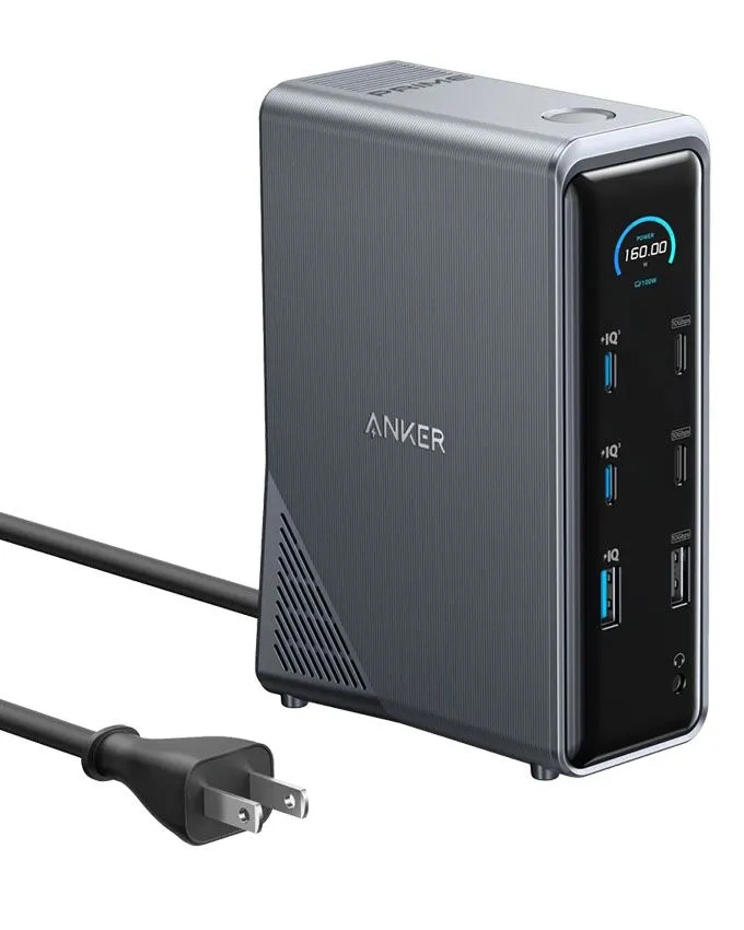 Docking station Anker Prime /14-in-1 / Dual Display / 160W) - Gray