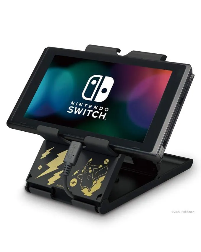 Držač za konzolu Hori PlayStand - Pikachu - Black & Gold