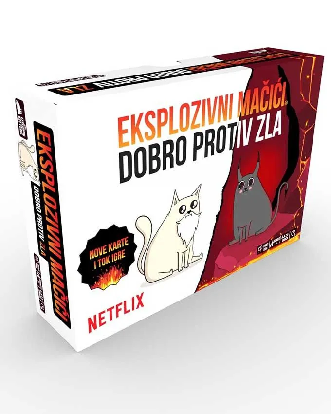 Društvena igra Eksplozivni Mačići - Dobro Protiv Zla
