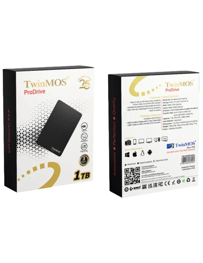 Eksterni hard disk TwinMOS 1TB 2.5" TM1000GPD