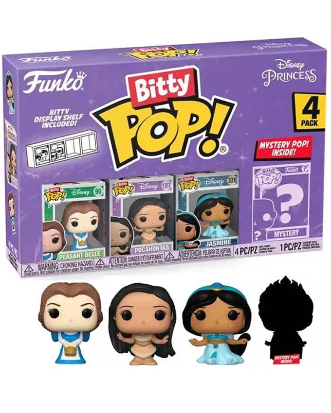 Figura Funko Bitty POP! Disney Princess - Belle 4PK