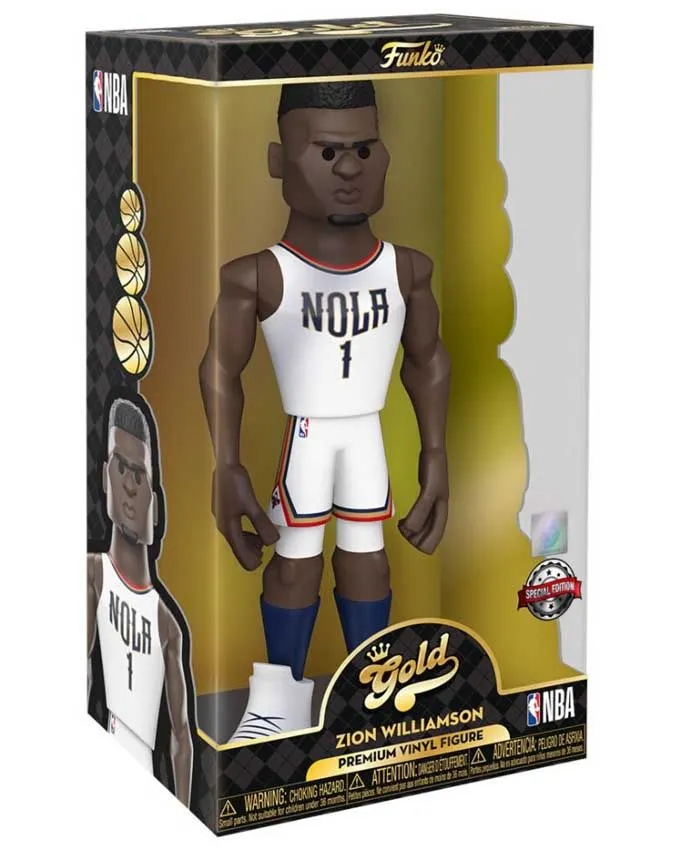 Figura Funko Gold - NBA: Pelicans - Zion Williamson