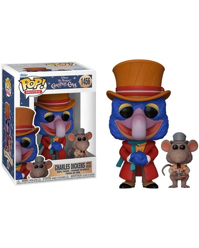Figura Funko POP! Buddy Disney: The Muppets The Muppet Christmas Carol - Charles Dickens with Rizzo