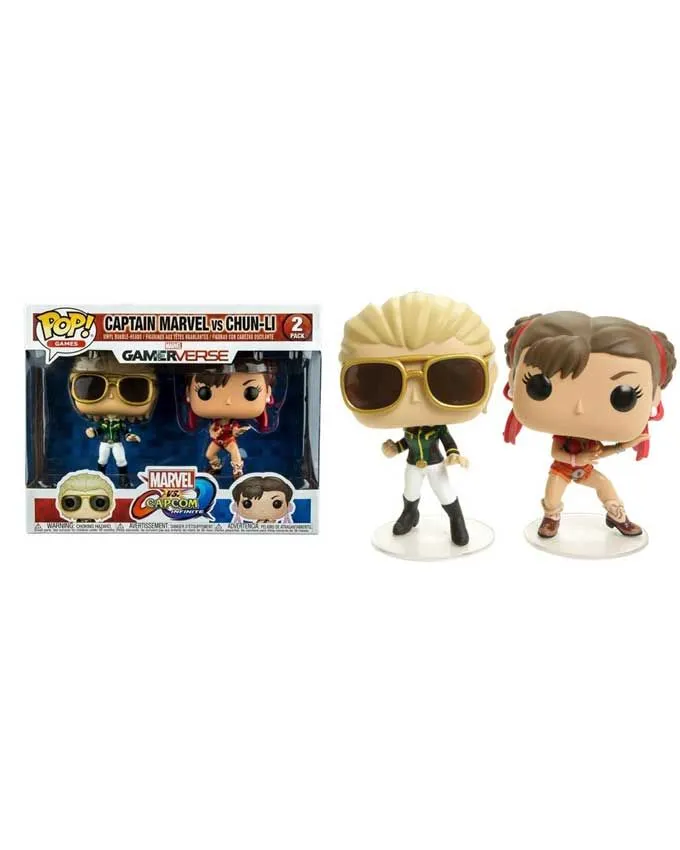 Figura Funko POP! Capcom vs Marvel 2-PACK Captain Marvel vs Chun-Li (Player 2)