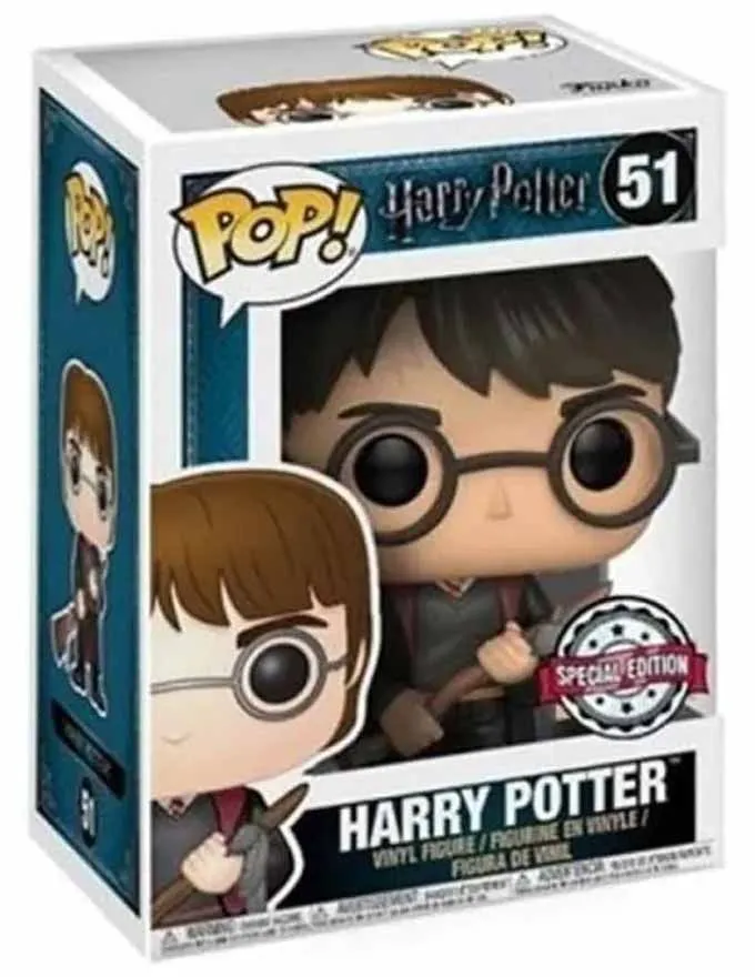 Figura Funko POP! Harry Potter - Harry Potter with Firebolt & Feather Exclusive