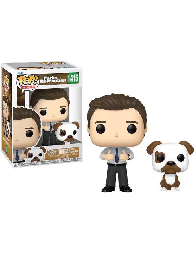Figura Funko POP! Parks & Rec - Chris & Champion
