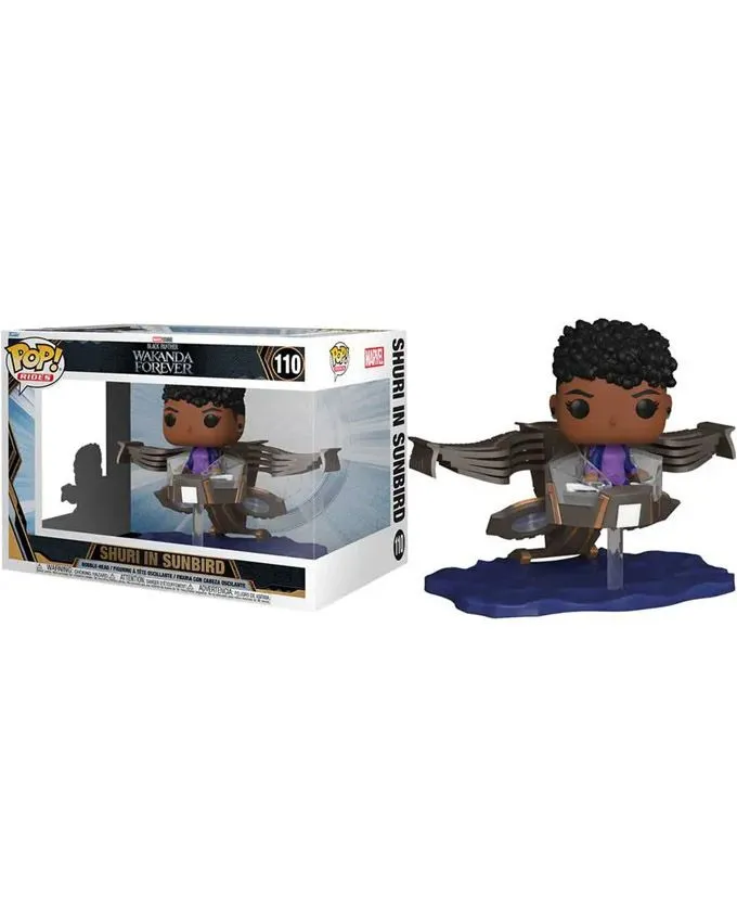 Figura Funko POP! Ride SUPDLX: BPWF - Shuri in Sunbird