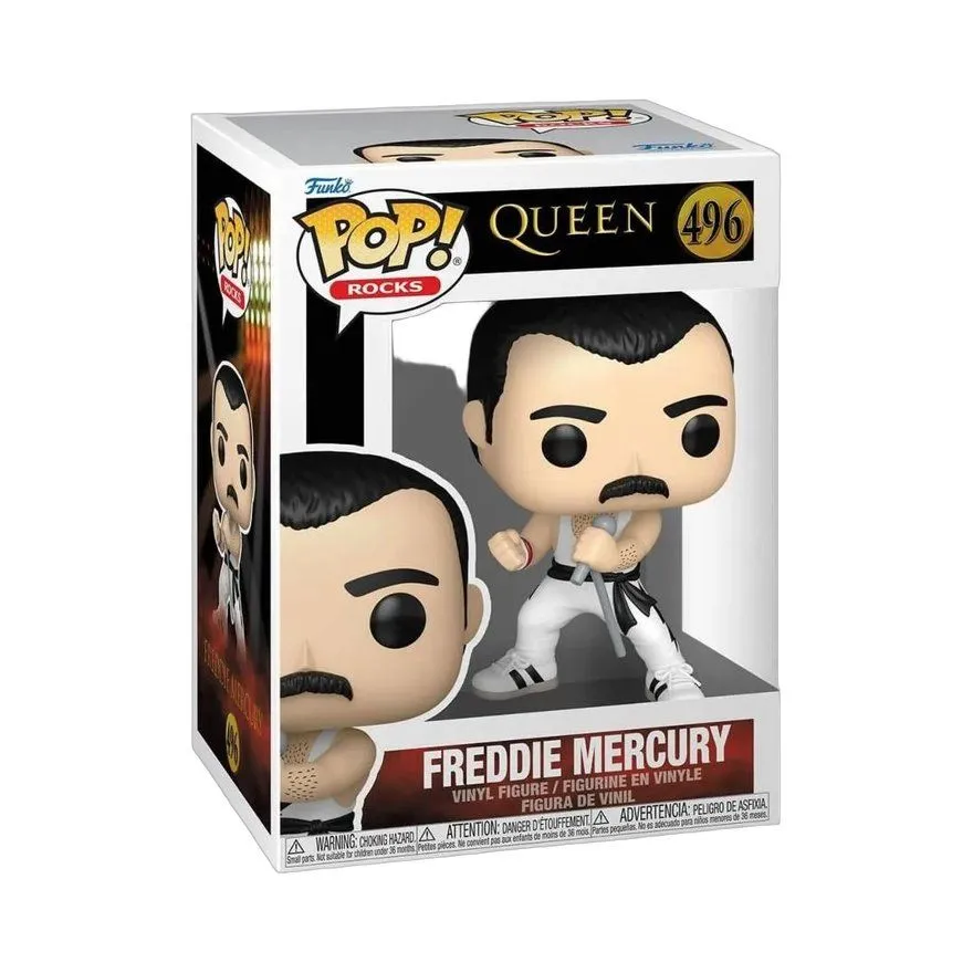 Figura Funko POP! Rocks: Queen - Freddie Mercury (White Singlet)