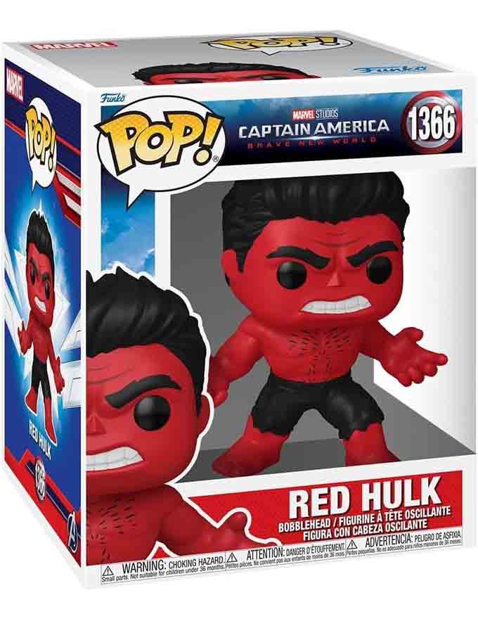 Figura Funko POP! Super: Captain America Brave New World - Red Hulk 6"