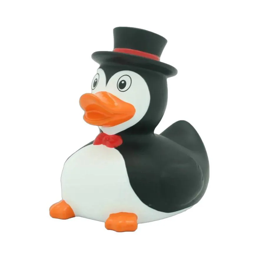 Figura Lilalu Penguin Rubber Duck 9cm Black