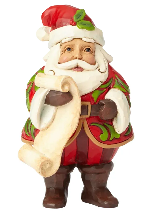 Figura Mini Santa With List