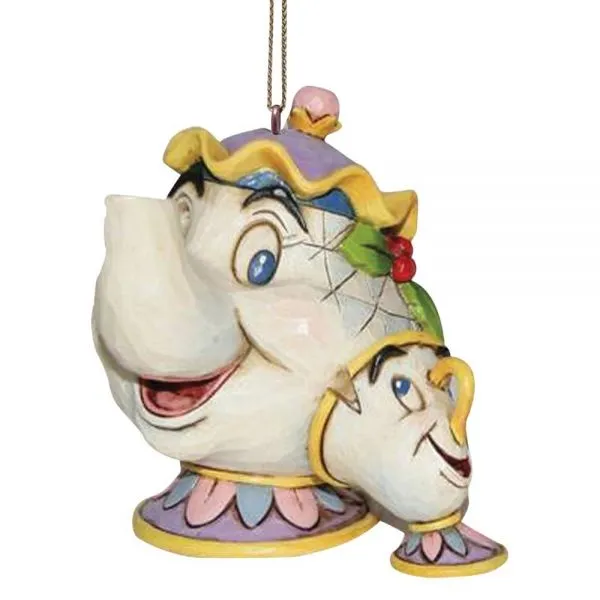 Figura Mrs Potts and Chip Hanging Ornament