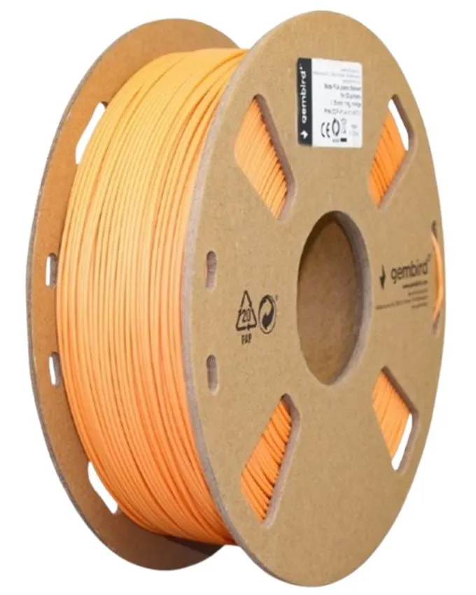 Filament Gembird 3DP-PLA-01-MTO 1.75mm 1kg Mat Orange