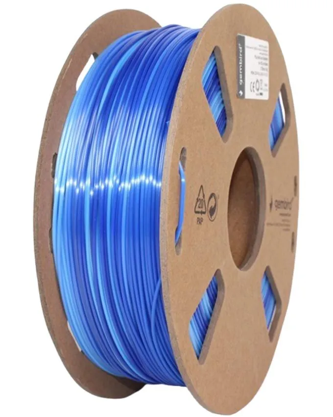 Filament Gembird 3DP-PLA-SK-01-ICE Svilenkasti LED 1.75mm 1kg Ice/Dark Blue