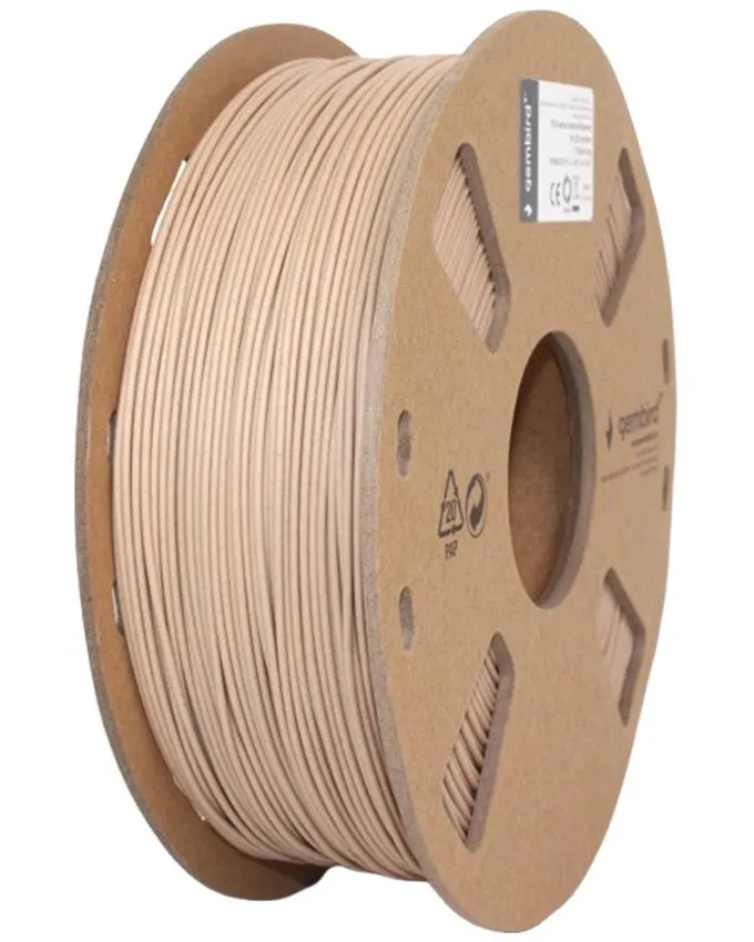 Filament Gembird 3DP-PLA-WD-01-NAT Wood Natural 1.75mm 1kg Brown