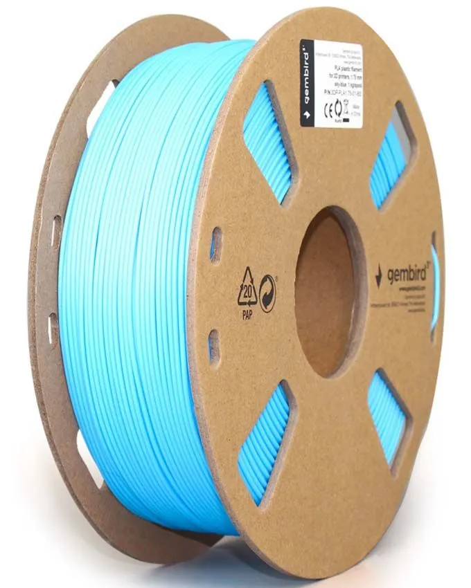Filament Gembird 3DP-PLA1.75-01-BS 1.75mm 1kg Sky Blue
