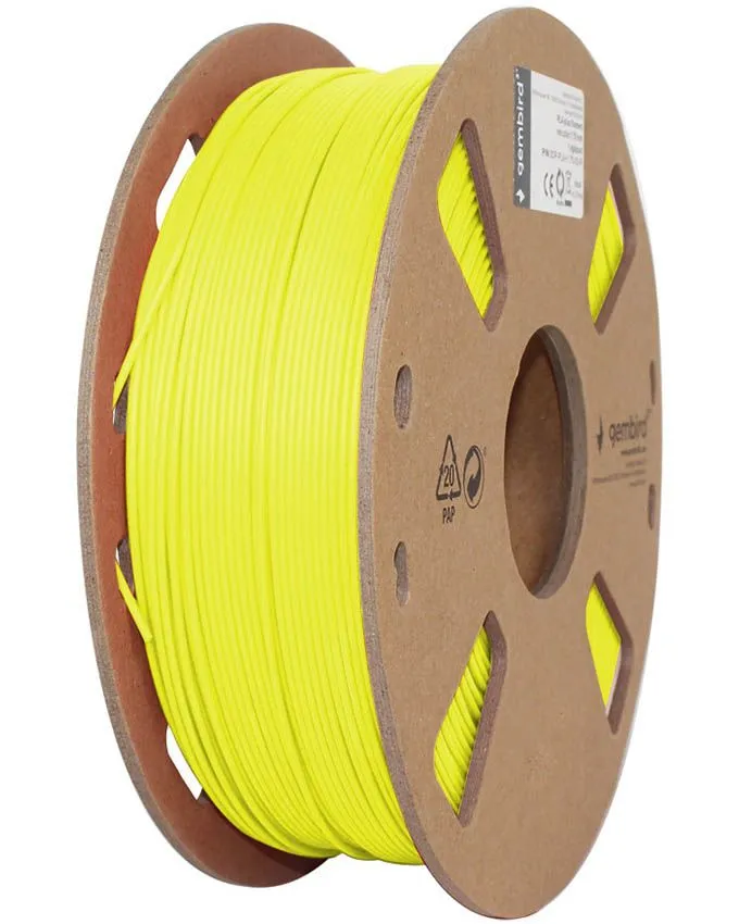 Filament Gembird 3DP-PLA1.75-01-FY 1.75mm 1kg Flame Yellow