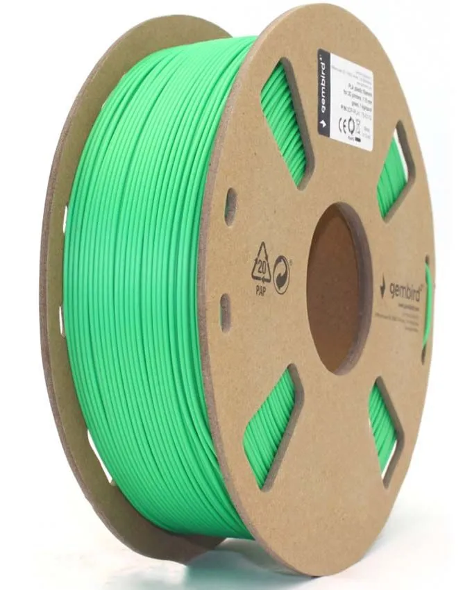 Filament Gembird 3DP-PLA1.75-01-G 1.75mm 1kg Green