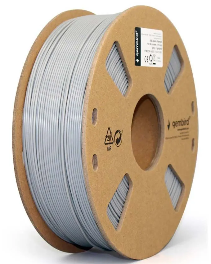 Filament Gembird ABS 3DP-ABS1.75-01-GR 1.75mm 1kg Gray