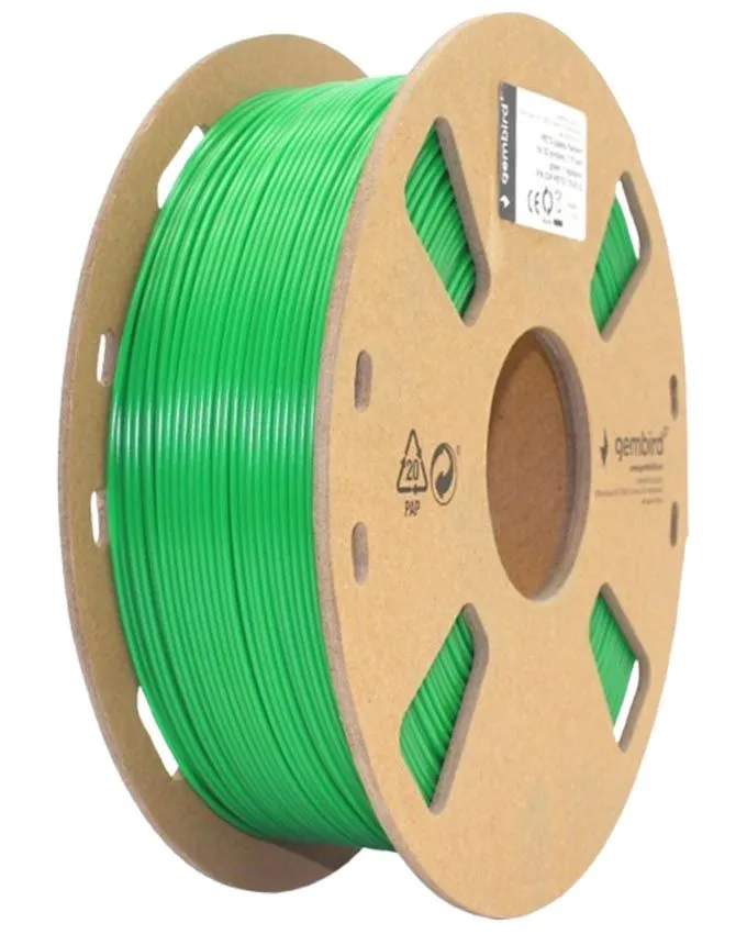 Filament Gembird PETG 3DP-PETG1.75-01-G 1.75mm 1kg Green