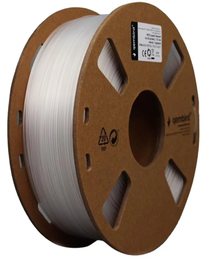 Filament Gembird PETG 3DP-PETG1.75-01-NAT 1.75mm 1kg Natural