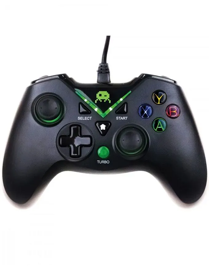 Gamepad Freaks And Geeks - Wired Controller - 3m Extra Long Cable - Black