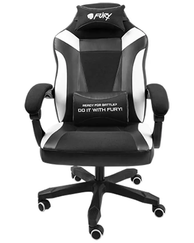 Gejmerska stolica Fury Avenger M Plus Black/White