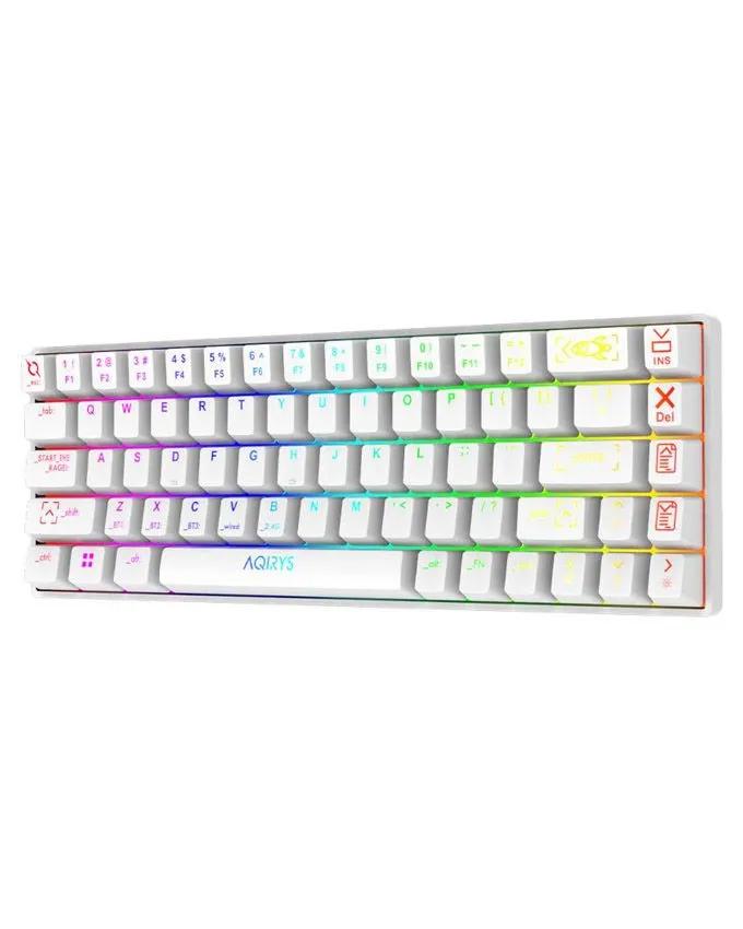 Gejmerska tastatura AQIRYS Mira Wireless White