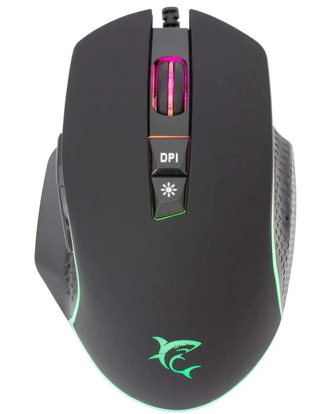 Gejmerski miš White Shark Gareth GM-5009 Black RGB