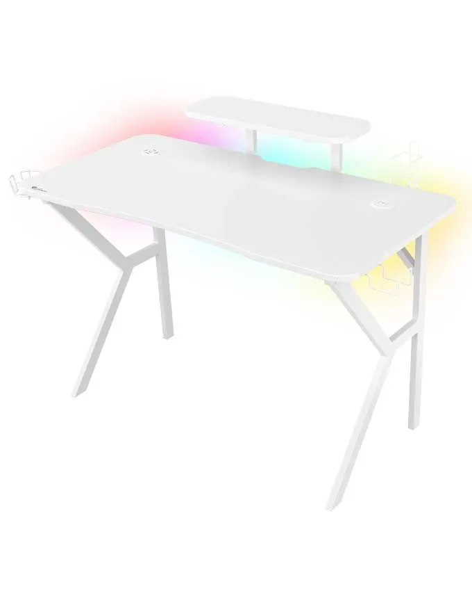 Gejmerski sto Genesis Holm 320 RGB White