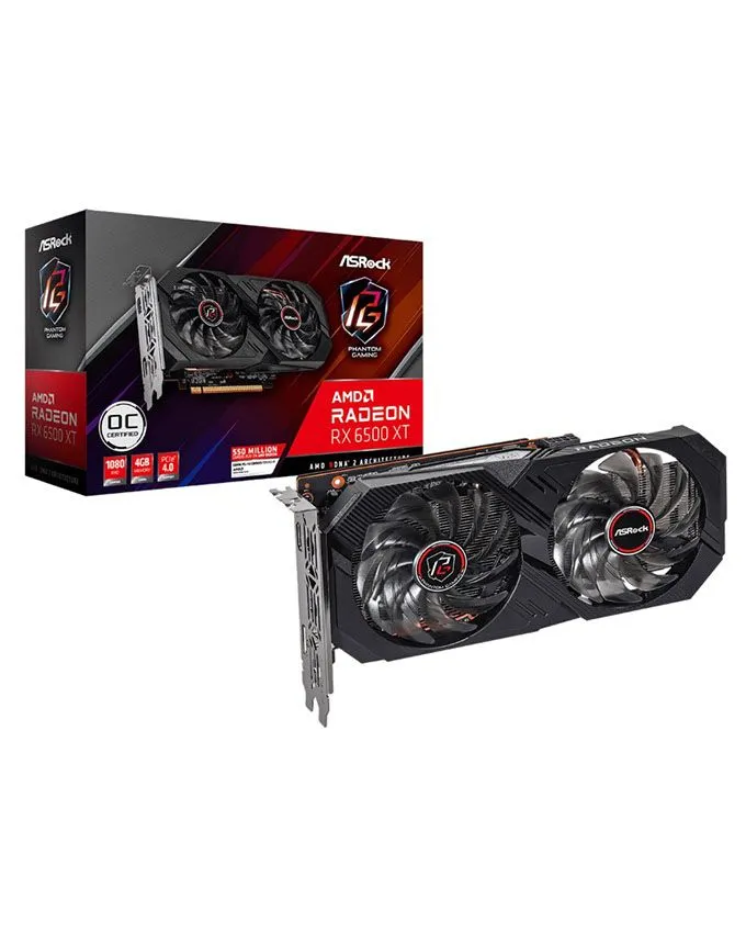 Grafička kartica ASRock AMD Radeon RX 6500XT Phantom Gaming D 4G OC 4GB 64bit R
