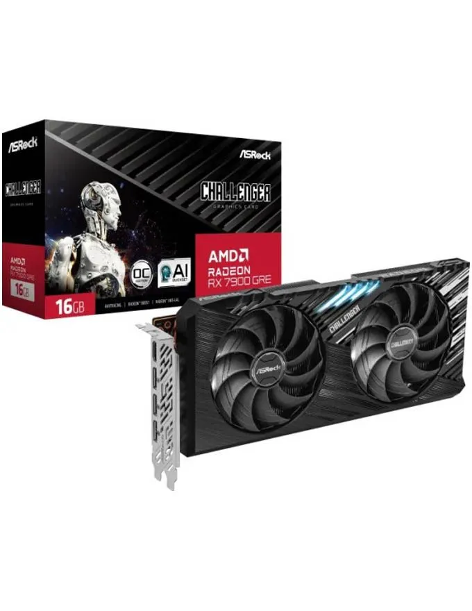 Grafička kartica Asrock SVGA RX7900 GRE Challenger OC 16GB GDDR6 RX7900GRE CL 16GO