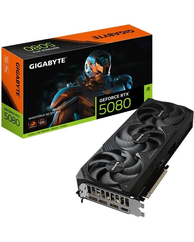 Grafička kartica Gigabyte GeForce RTX 5080 Windforce 16GB GDDR7 GV-N5080WF3OC-16GD