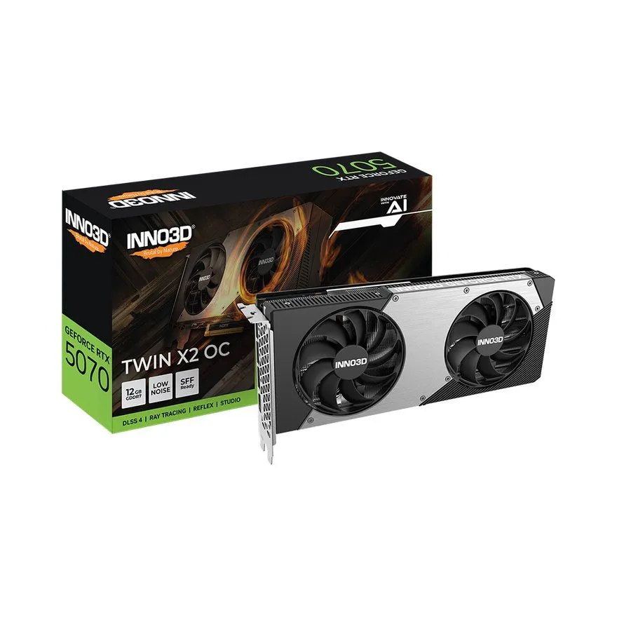 Grafička kartica INNO3D GeForce RTX 5070 12GB GDDR7 192bit Twin X2 OC