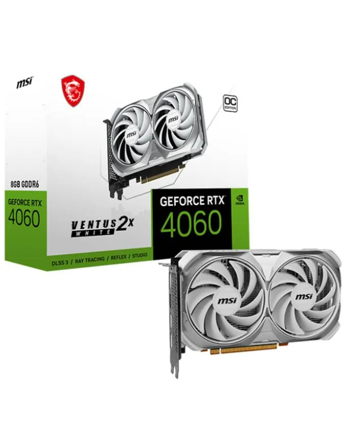 Grafička kartica MSI GeForce RTX 4060 8GB 128bit RTX 4060 VENTUS 2X WHITE 8G OC
