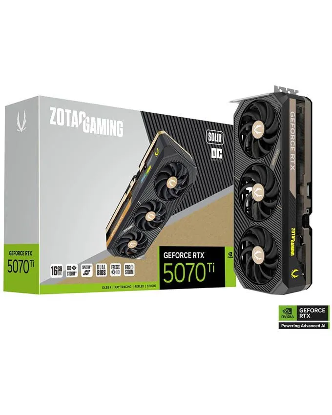 Grafička kartica Zotac Gaming Geforce RTX 5070 Ti Solid OC 16GB GDDR7