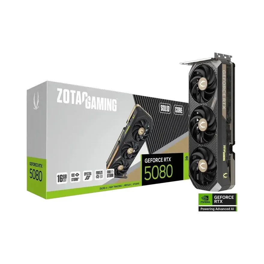 Grafička kartica Zotac GeForce RTX 5080 16GB GDDR7 256bit Solid Core Gaming