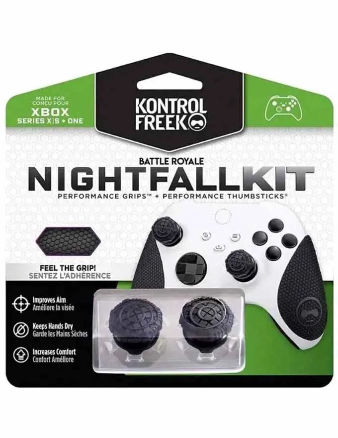 Grip KontrolFreek Nightfall Kit - Battle Royale - Performance Grips & Performance Thumbsticks Xbox Series s XBOX Series X