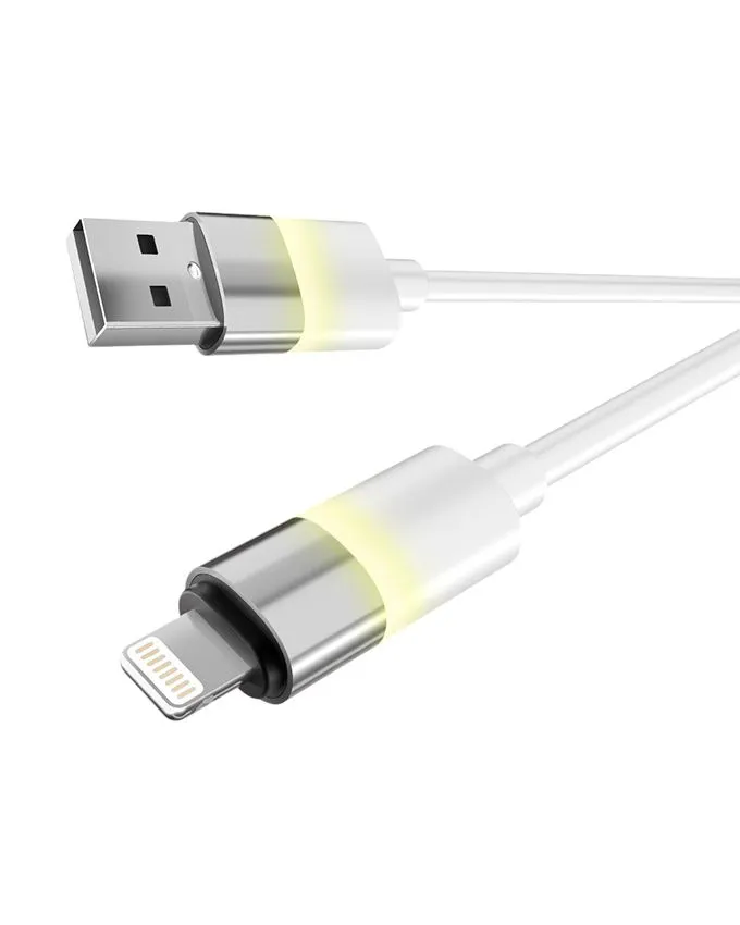 Kabl AVAX CB310 Glowy / USB-A to Lightning / 1 m / White