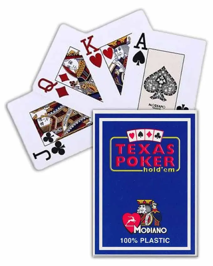 Karte Modiano - Texas Poker 2 Jumbo - Blue