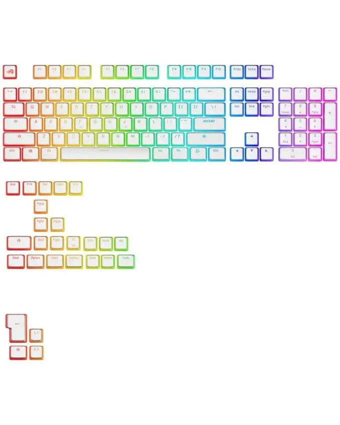 Keycaps Glorious Aura V3 White (Kapice za tastaturu)