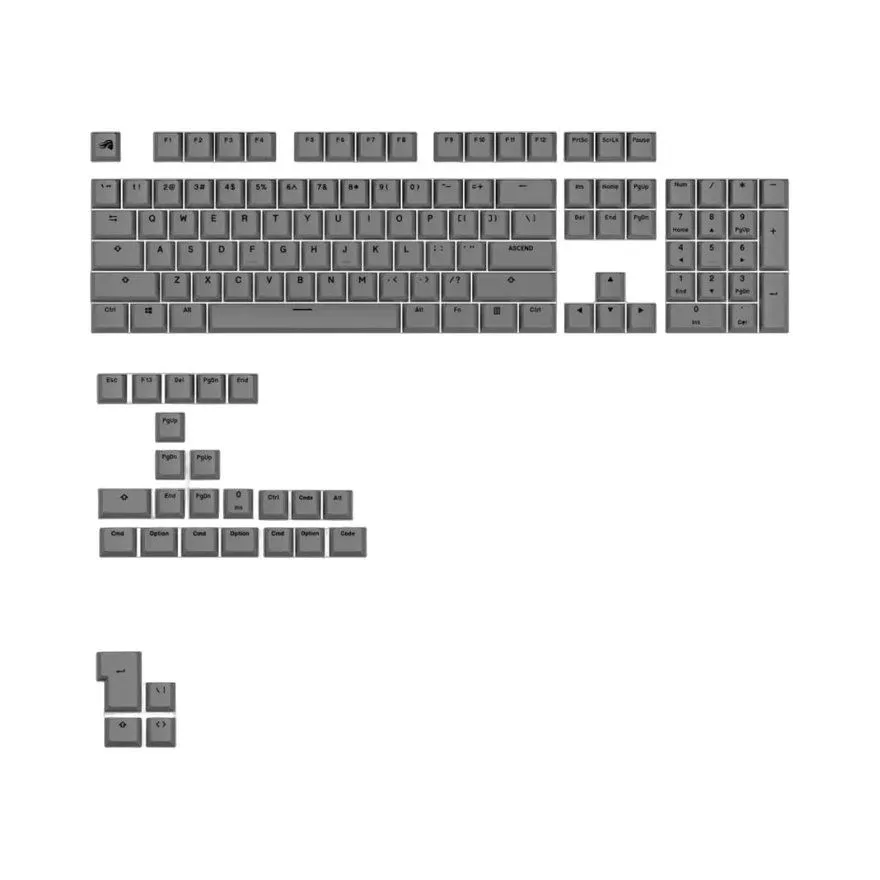 Keycaps Glorious Gpbt Basic Armor Grey