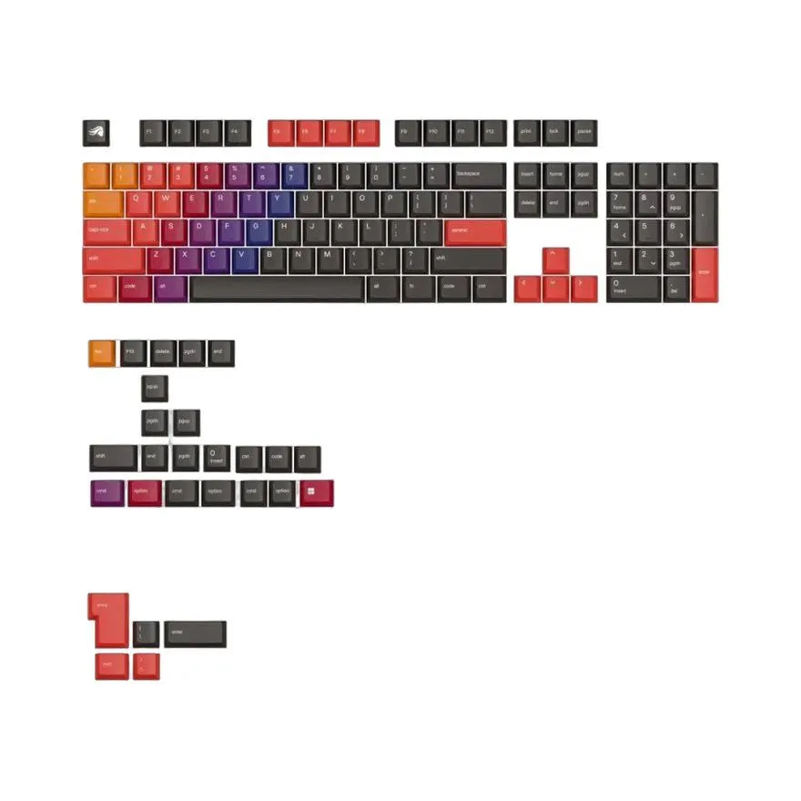 Keycaps Glorious GPBT Gradient Celestial Fire (Kapice za tastaturu)